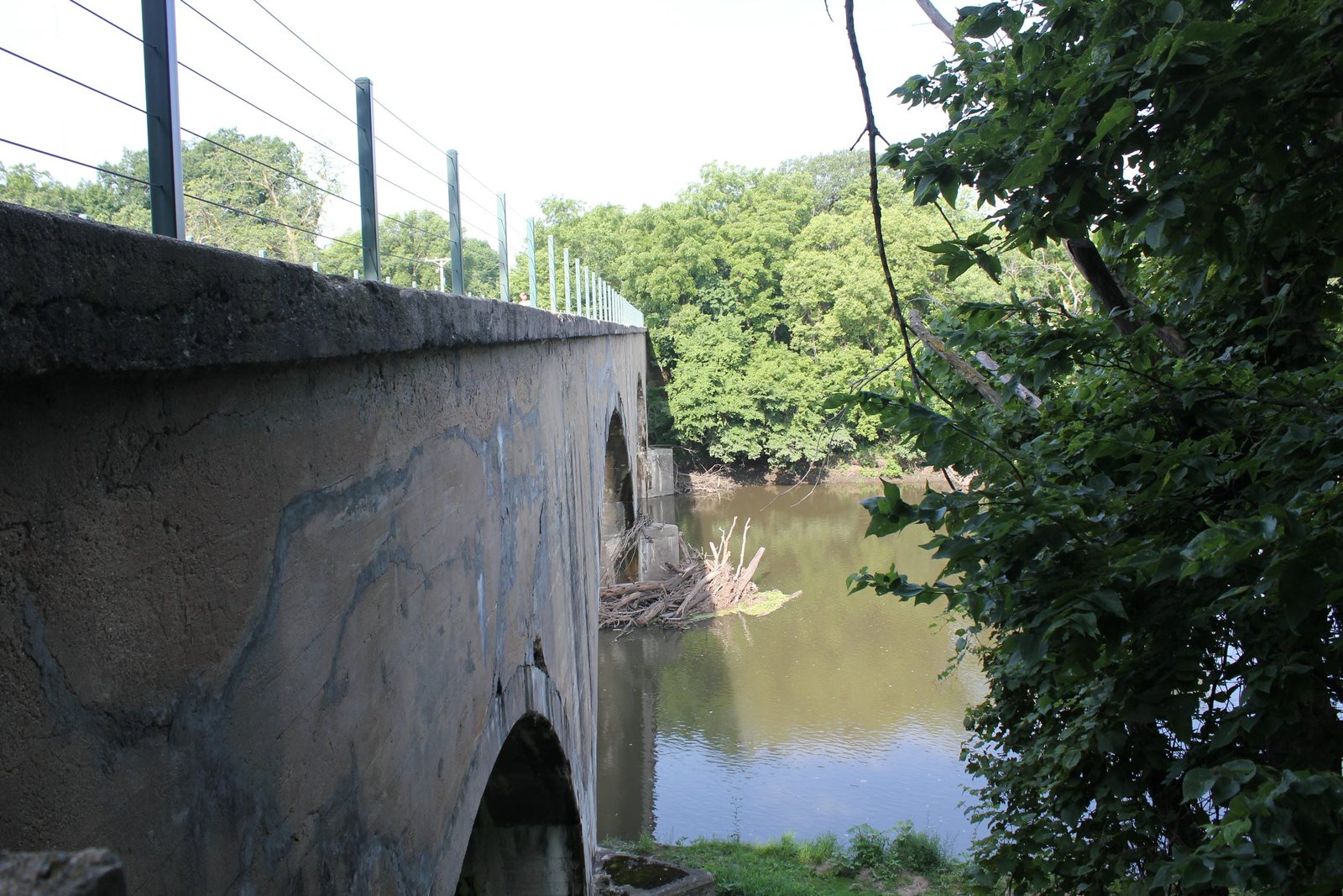 Looking west